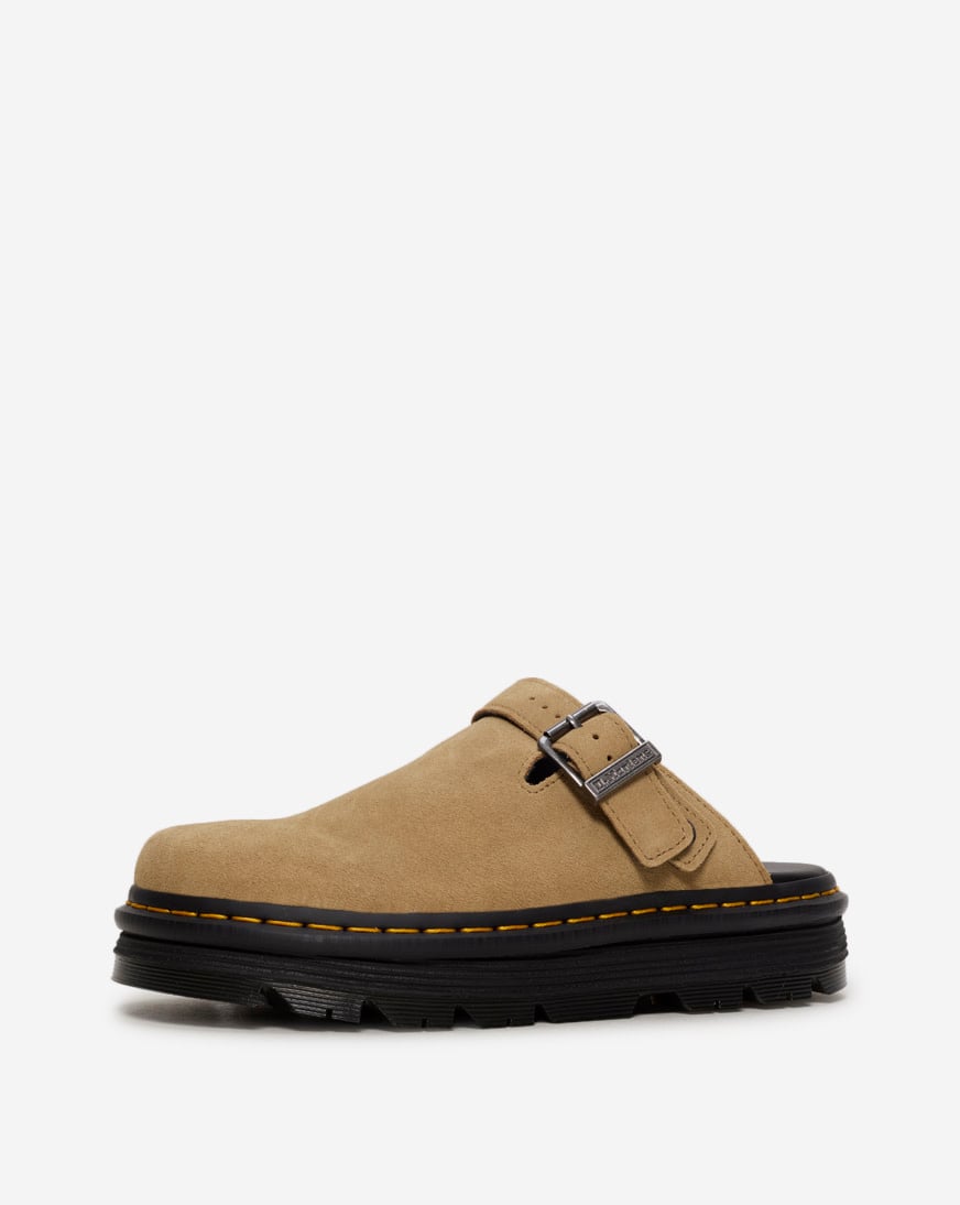 Zebzag Suede Slingback Platform Mules