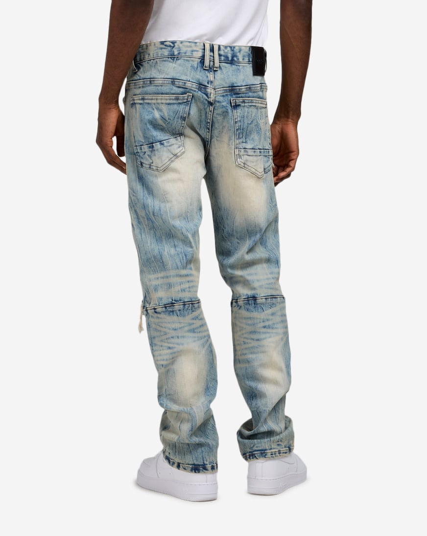 Vintage Wash 5Pkt Straight Jeans