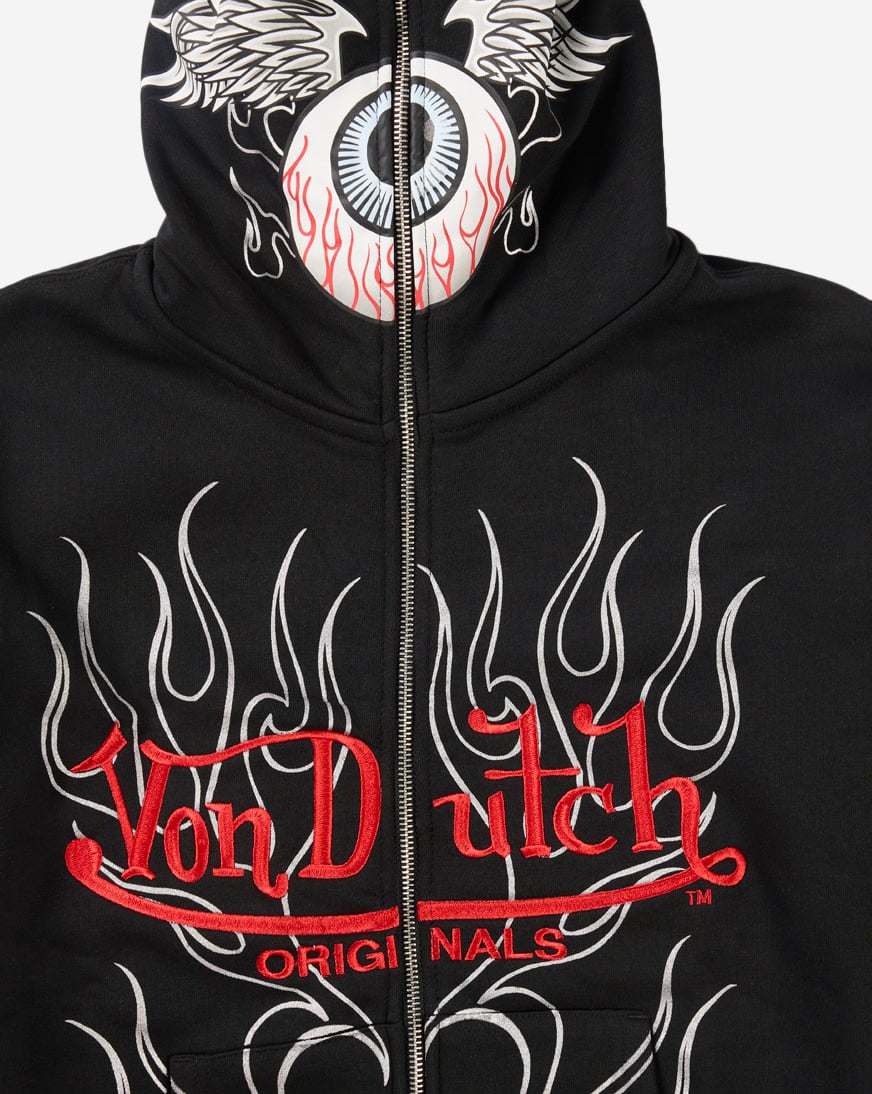Kids' Eyeball Zip-Up Fleece Hoodie